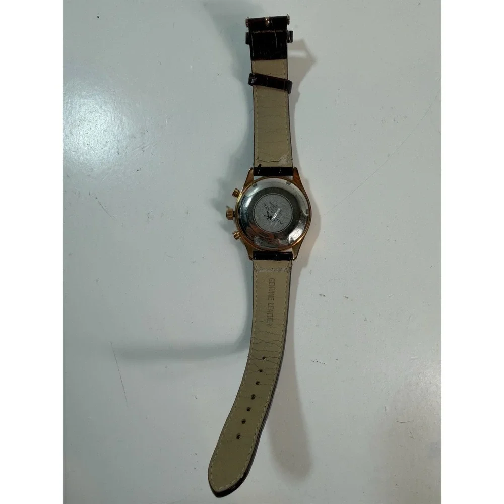Adee Kaye Beverly Hills Chronograph Rattrapante Quartz Gold Men's Watch